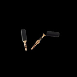 Wtyk Jack 3,5/4-polowy specjalny HQ 24k czarny