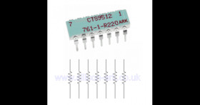 220 Ohm 760-3-R220 isolated resistor network - CTS
