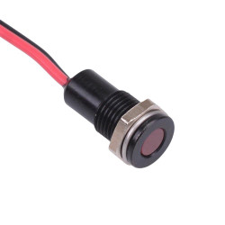 Q8F5BXXR12 Red Flush 8mm 12VDC LED Panel Indicator APEM