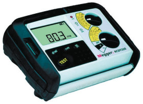 Miernik RCD, 3 przewody, 300V ac, DC, CAT III 300V, LCD, Typ G – brytyjski 3-stykowy