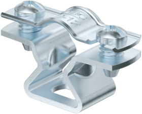 Spacer clamp, max. bundle Ø 12 mm, steel, galvanized, (L x W) 39 x 14 mm, 1362756