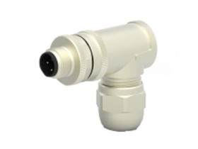 Złącze wielostykowe przemysłowe 4-pinowe M12 Montaż na kablu Wtyczka TE Connectivity