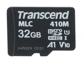 Karta Micro SD MicroSDHC, 32 GB Nie MLC, Transcend USD410M -25 → +85°C