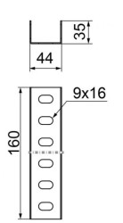 Łącznik ceownika LCW40H35 660200