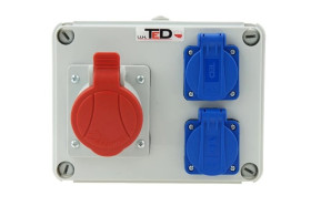 Rozdzielnica budowlana RS-07 16A/5P + 2Gs 230V 07.165