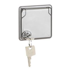 SOLIROC Gniazdo pojedyncze z/u GreenUP z klapką na klucz IP55 077836