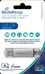 MR938 USB Stick, USB 3.0, 128 GB, Combo USB-C