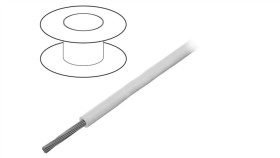 3055 Wh005 Przewód Na Rolce O Długości 30,5M Linka Cu, 300V Pvc Biały 18 Awg