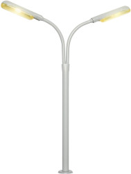 Lampa łukowa podwójna Viessmann 60961, 100 mm, diody LED, skala H0, żółta