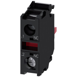 Siemens 3SU14001AA101CA0 SIRIUS ACT 1 NC Contact module 500V screw mount