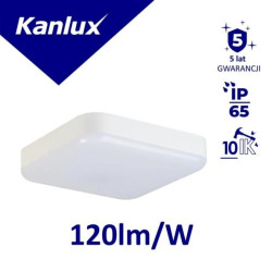 Plafoniera LED IPER LED 26W-NW-L kwadratowa 3120lm 4000K IP65 IK10 II kl. PZH 5 lat Gwar. biały 37296