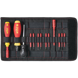 Wiha 40674 TorqueVario&#xAE;-S electric Screwdriver Set, 14 Piece