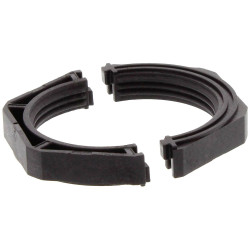 CONTA-CLIP 28618.4 locknut, M32, PA 6.6, Black, 10 pcs, Metric, Split