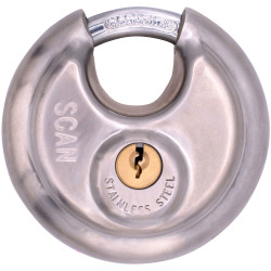 Scan DP9070 Stainless Steel Disk Type Padlock 70mm