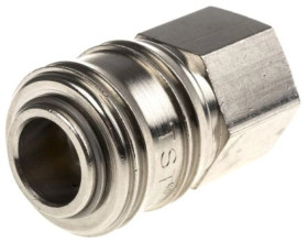 Szybkozłączka pneumatyczna, materiał Mosiądz, złącze G 3/8 żeńskie, RS PRO CEJN 320, JWL 520, JWL 530, Parker PE,