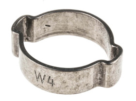 Opaska zaciskowa średnica wew 15 → 18mm z uszami RS PRO Stal nierdzewna szerokość 7.5mm