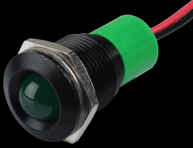 Q16P3BXXG12E Indicator LED, 12 V DC, 16 mm, wired, green/BlC
