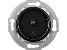 Łącznik dzwonkowy Retro 10AX-250V~, zaciski śrubowe, czarny