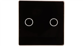 Touchme Mały Panel Szklany, Łącznik Podwójny, Czarny Tm531b