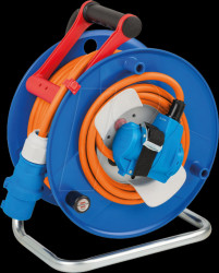 1182470100 Camping cable drum with 23+2 m RN cable in orange