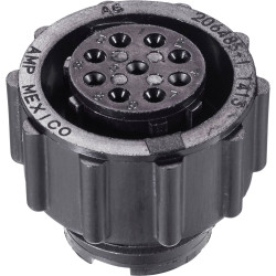 TE Connectivity 206485-1 CPC Bullet Connector Plug 9 Pins Straight