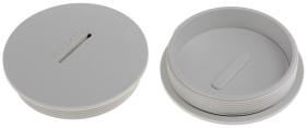 Zaślepka do dławnic kablowych M63 Nylon 66 Szary RS PRO średnica otworu 62.4mm Gwintowany