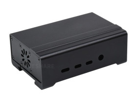 Waveshare DIN Rail Aluminum Case for Raspberry Pi 4, with Cooling Fan and Heatsinks
