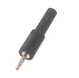 6A Banana 2mm Male to 4mm Female Standard Adapter ADA 204-SW, Black
