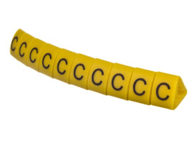 Oznacznik przewodów OZ-2/C żółty E04ZP-01020401400 /100szt./
