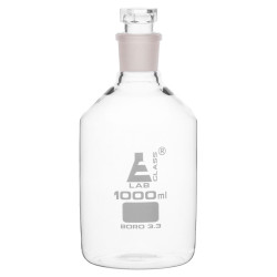 LabGlass Reagent Bottle, Narrow Mouth, Interchangeable Stopper 1000ml, 29/32