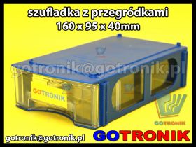 Moduł szufladki magazynowej z przegródkami 160x95x40mm