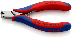 Szczypce Knipex długość 115 mm gr. cięcia: 1.4mm Nie Specjalna stal narzędziowa