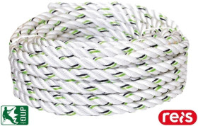 Lina PRZYŁĄCZENIOWA 20 m trójżyłowa lina poliamidowa - praca na wysokości