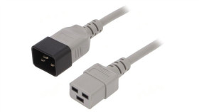 Kabel: 3X1,5Mm2, Iec C19 Żeński,Iec C20 Męski, 1,8M Lt-550+549 H05vv-F 1.5/3C...