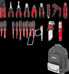 170426 Ergo-XL30 electric tool rucksack, 24-piece set