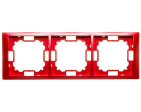 Simon Basic Neos Ramka potrójna rubinowy BMRC3/033