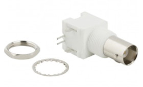 Złącze koncentryczne Montaż na płytce drukowanej Żeński 50Ω typ złącza Złącze BNC 1GHz Przepust