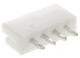 Wtyk PCB 4-pinowe raster: 2.5mm -rzędowe JST Przewlekany 3.0A 250.0 V.