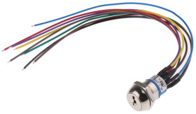 Wyłącznik kluczykowy, DPST, 4 A przy 28 V DC 3-Way, -30 → +85°C