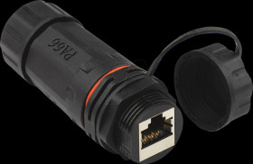 ODC-06 Outdoor patch cable coupler, IP68, Cat.6a, RJ45, fully shielded,