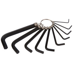 BlueSpot Tools 15311 Hexagon Key Set of 10 Metric (1.5-10mm)