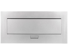 Przedłużacz biurkowy 223x108mm 3x gniazdo z uziemieniem aluminium AE-PB03GU-53