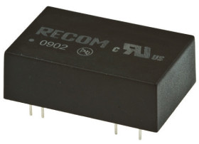 Przetwornica DC-DC, 5W, Uwe 9 → 36 V DC, Uwy 12V dc, Iwy 420mA, Recom Tak