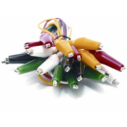 Mueller BU-00287 Test Lead Kit: Insulated Crocodile Clips 1 Set 5 Colours