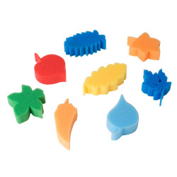 Major Brushes Foam Shape Leaves Set of 8