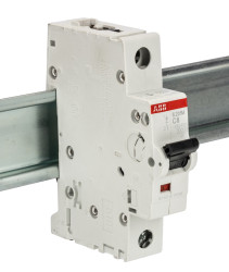 Wyłącznik nadprądowy MCB, Typ C, 1-biegunowy, 8A, 230V, na szynę DIN, ABB S201M-C8, S200M