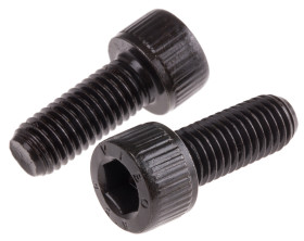 Śruba imbusowa M10 długość 25mm Nakrętka, gniazdo sześciokątne Stalowe RS PRO