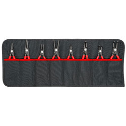 Knipex 00 19 58 V02 Tool Roll Circlip Plier Set, 8 Piece