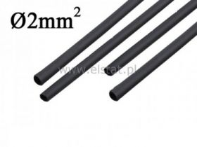 Koszulka termokurczliwa 2,5/ 1,2; czarna