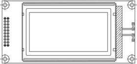 LCD-128H064K 128 x 64 Graphic LCD